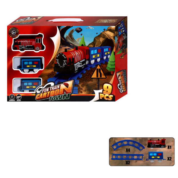 Train Cartoon Town 9 pcs