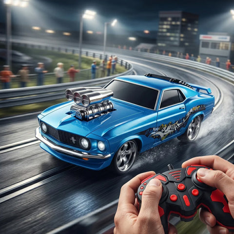 Voiture RC bleue