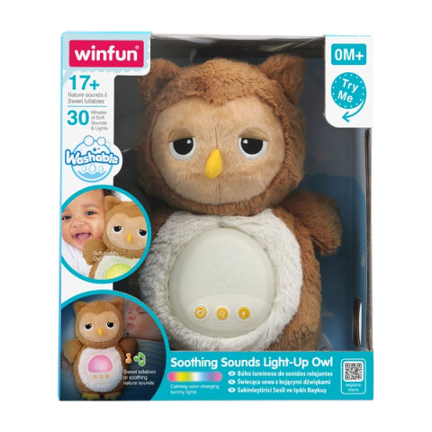 WINFUN - Hibou lumineux aux sons apaisants