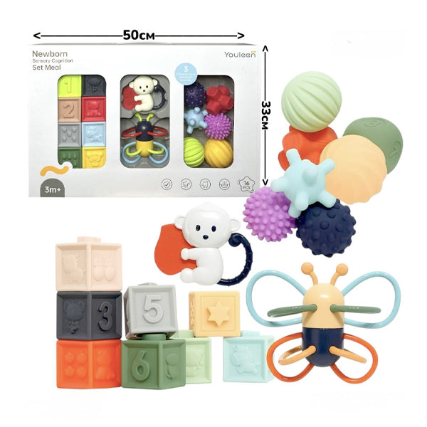 YOULEEN - Pack de 16 hochets