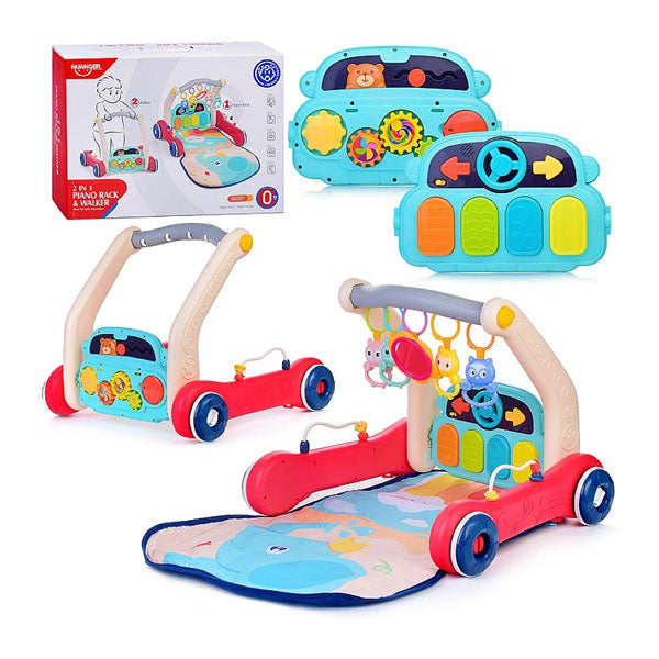 HUANGER - 2 en 1 Tapis d'éveil et trotteur