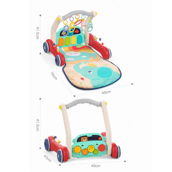 HUANGER - 2 en 1 Tapis d'éveil et trotteur