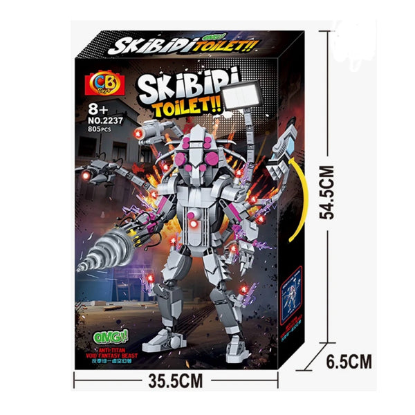 SKIBIDI - Jeu de bloc Robot 805 pcs
