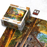 KS - Puzzle 4000 pcs - Sunset At The Farm