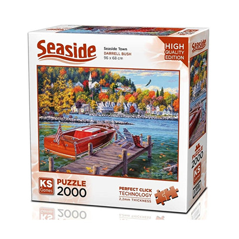 KS - Puzzle 2000 pcs - Seaside Town (Fish Creek)