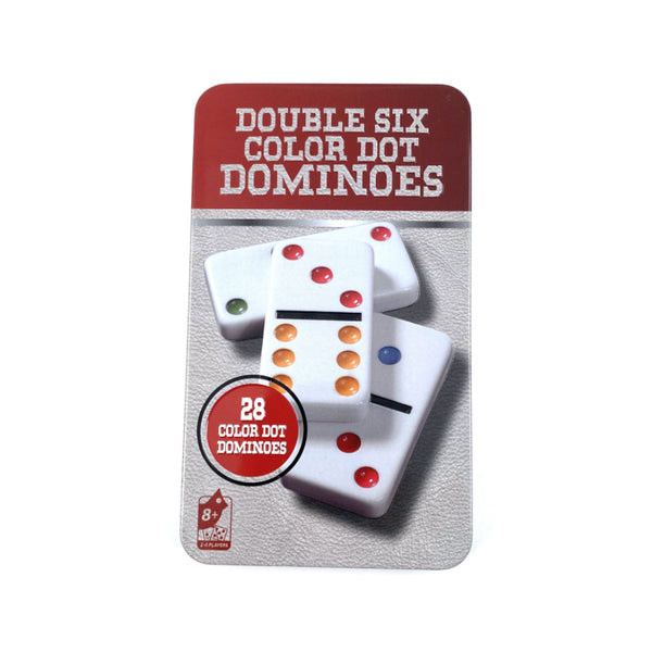 Dominos doubles à six couleurs 28 pcs