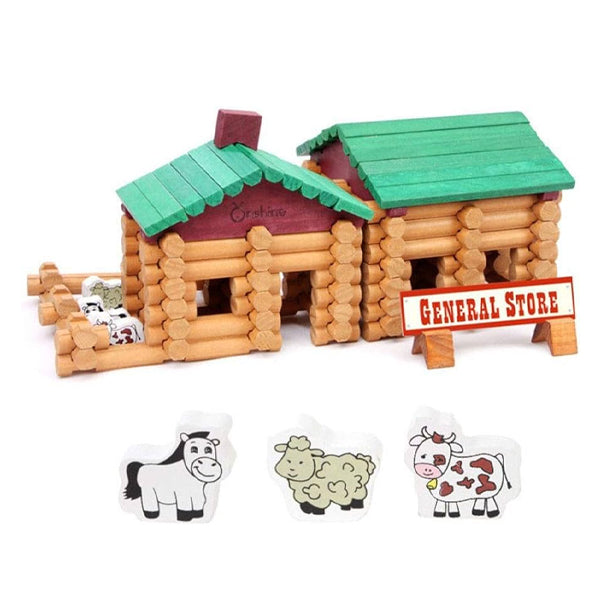 ONSHINE - Set de construction de cabane en rondins 170 pcs