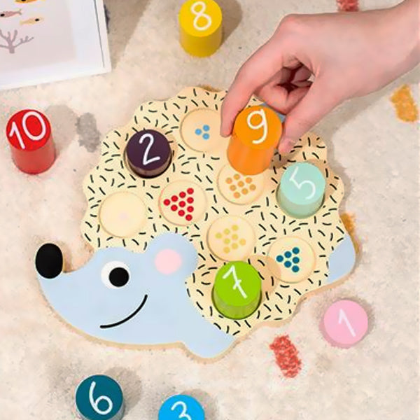 Puzzle chiffres en bois