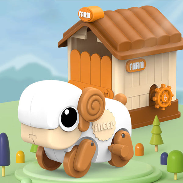 2 figurines animaux avec Cave