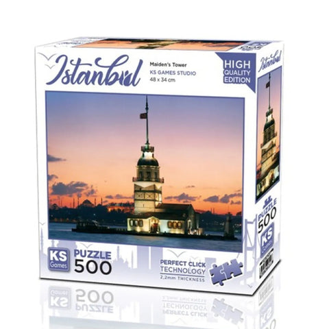 KS - Puzzle 500 pcs - İstanbul - Maiden's Tower