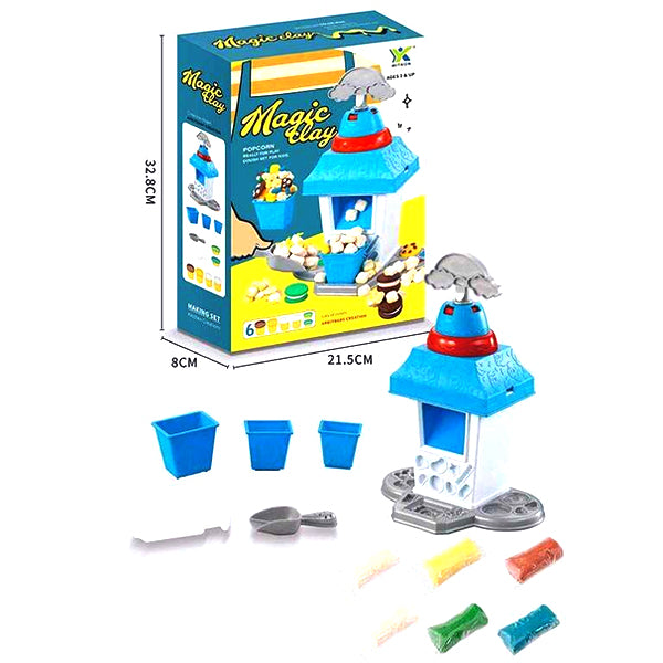 Pâtes à modeler popcorn avec 6 pots