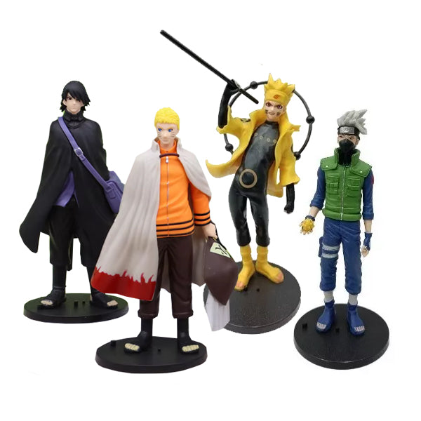 Pack 4 figurines Naruto