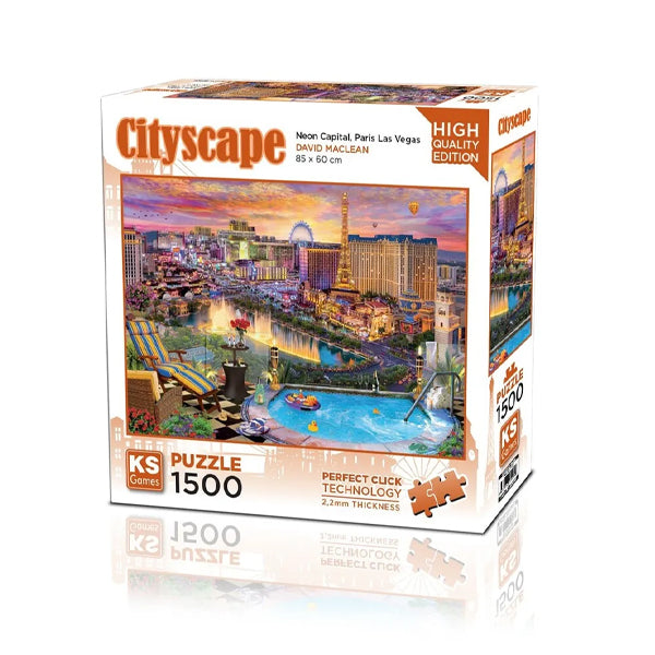 KS - Puzzle 1500 pcs - Neon Capital, Paris Las Vegas