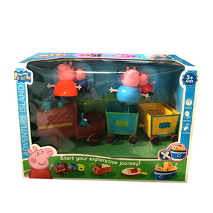 Train Peppa Pig avec 4 figurines