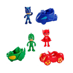 Pack 3 figurines PJMASK avec véhicules