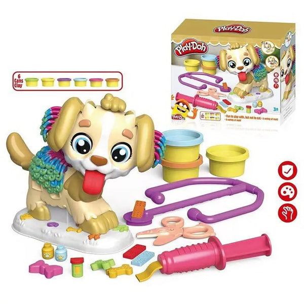 PLAY-DOH - Pâte à modeler chien avec 6 pots