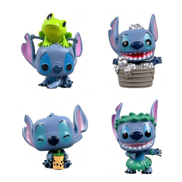 Pack 4 figurines Stitch