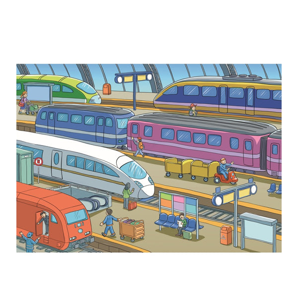 KS - Puzzle 35 pcs - THE RAILWAY STATION