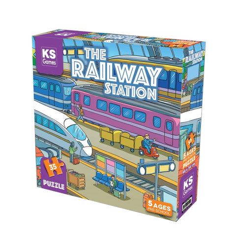 KS - Puzzle 35 pcs - THE RAILWAY STATION
