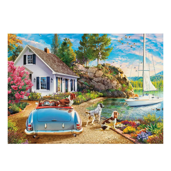 KS - Puzzle 2000 pcs - Dog On The Boat