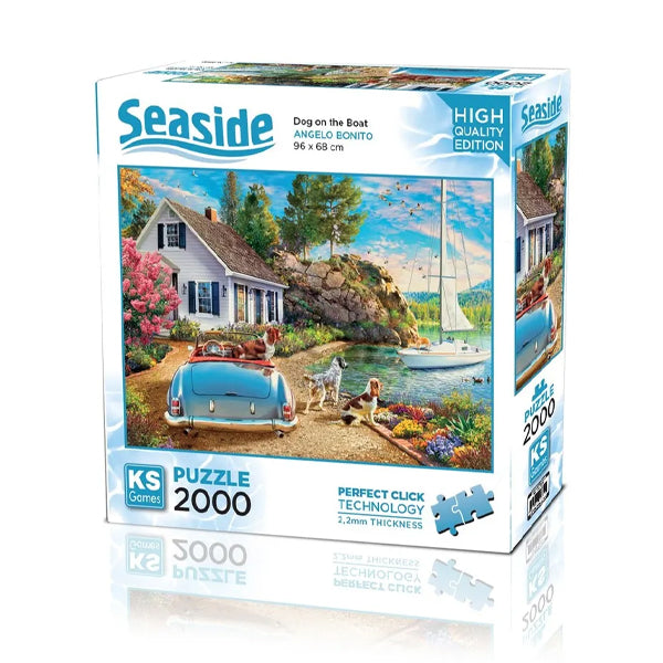 KS - Puzzle 2000 pcs - Dog On The Boat