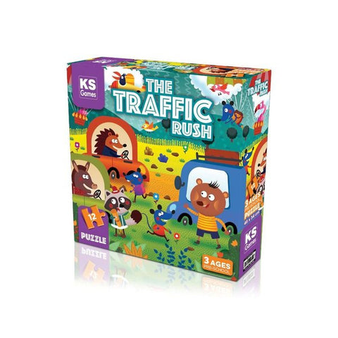 KS - Puzzle 12 pcs - THE TRAFFIC RUSH