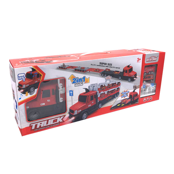 2 en 1 camion remorque de pompier
