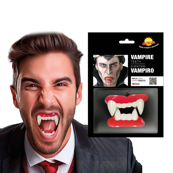 Ensemble de 8 dents de Vampire - Marque - Modèle - 4 Tailles - 1 Bouteille d'Anneaux de Ensemble de 8 dents de Vampire - Marque - Modèle - 4 Tailles - 1 Bouteille d'Anneaux de