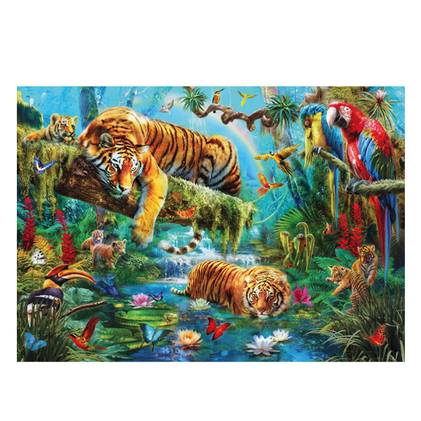 KS - Puzzle 2000 pcs - Tigers Idyll