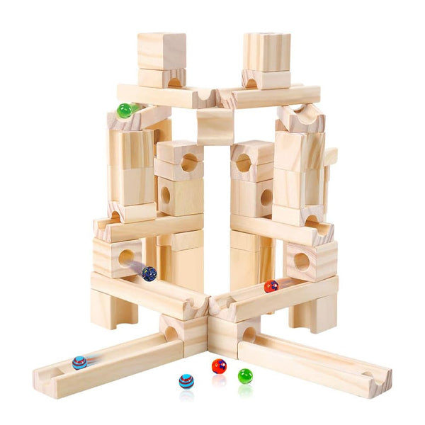 ONSHINE - Batiment Circuit de Billes en Bois