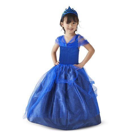 OXYBUL - Deguisement princesse Saphir bleu 8-10