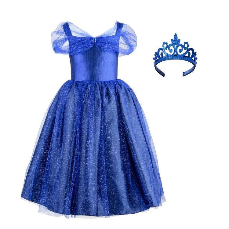 OXYBUL - Deguisement princesse Saphir bleu 8-10