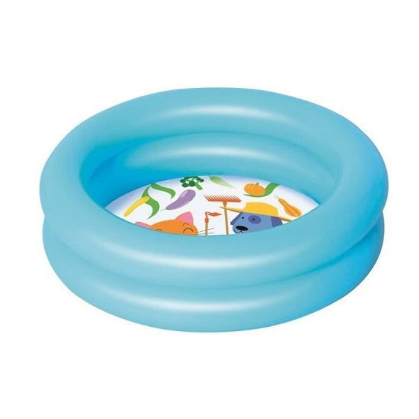 BESTWAY - Piscinette ronde 2 boudins 61x15