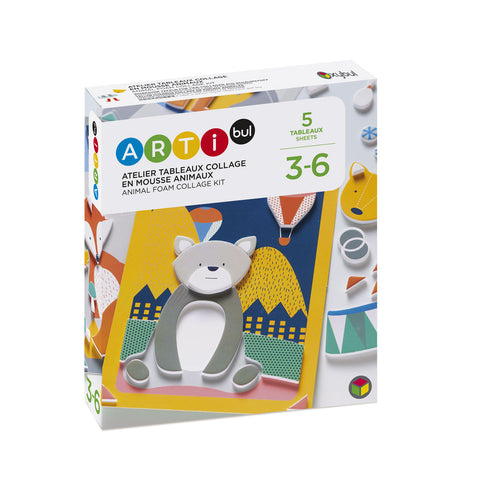 Atelier tableaux Collage en mousse Animaux