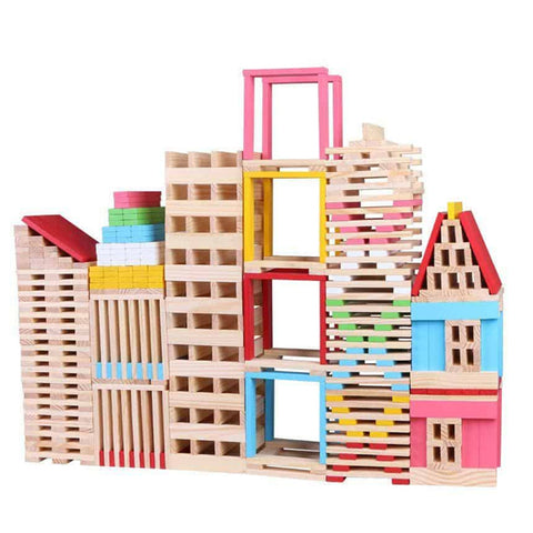 150 blocs de construction en bois