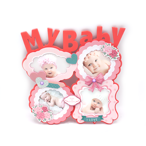 Sticker cadre photo 4 photos