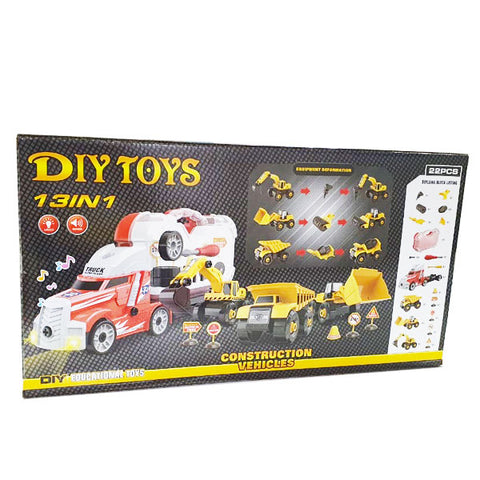 Set Camions de chantier avec accessoires