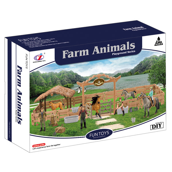 Set animaux de la ferme chevaux