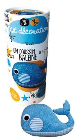 Kit décoration - Un Coussin Baleine