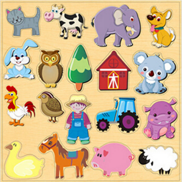 ONSHINE - Animaux de ferme en Bois
