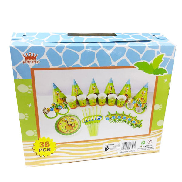 Pack Anniversaire Dinosaure 36 pcs