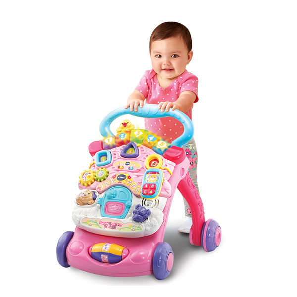 VTECH - Super Trotteur parlant rose 2 en 1