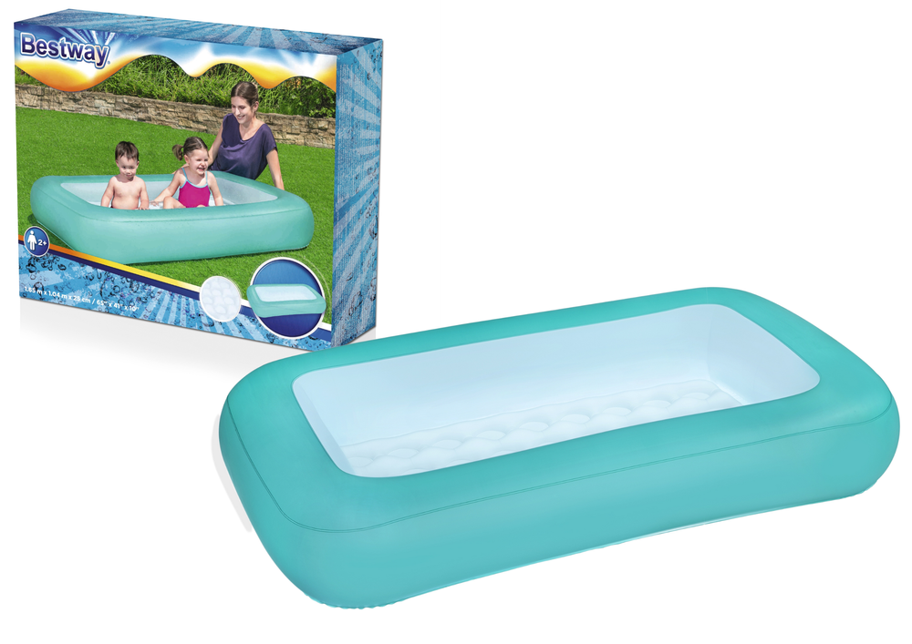 BESTWAY - Piscine rectangulaire 165x104x25 cm