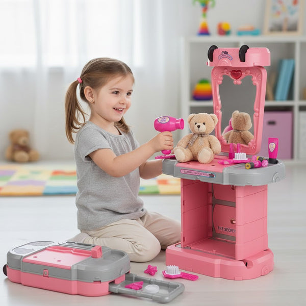 2 en 1 Coiffeuse Valises