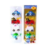 4 Mini voiturettes de Robocar Poli