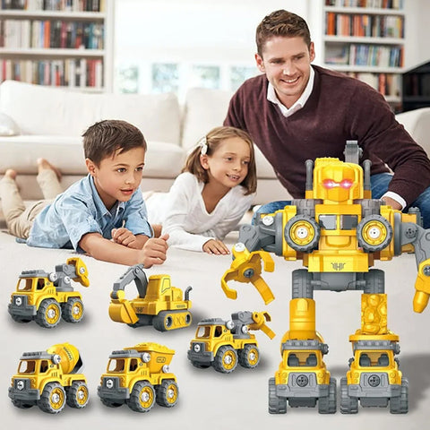 5 en 1 Robot Camion à assembler R/C