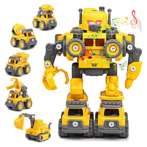 5 en 1 Robot Camion à assembler R/C