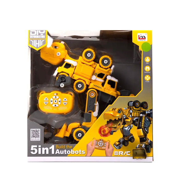 5 en 1 Robot Dinosaure à assembler R/C