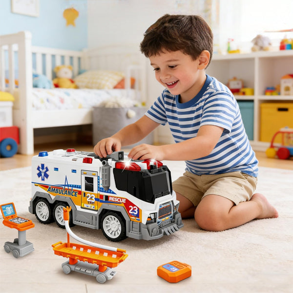 Ambulance avec lanceur et 2 voiturettes