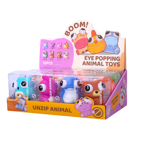 Animaux squishy yeux qui sortent